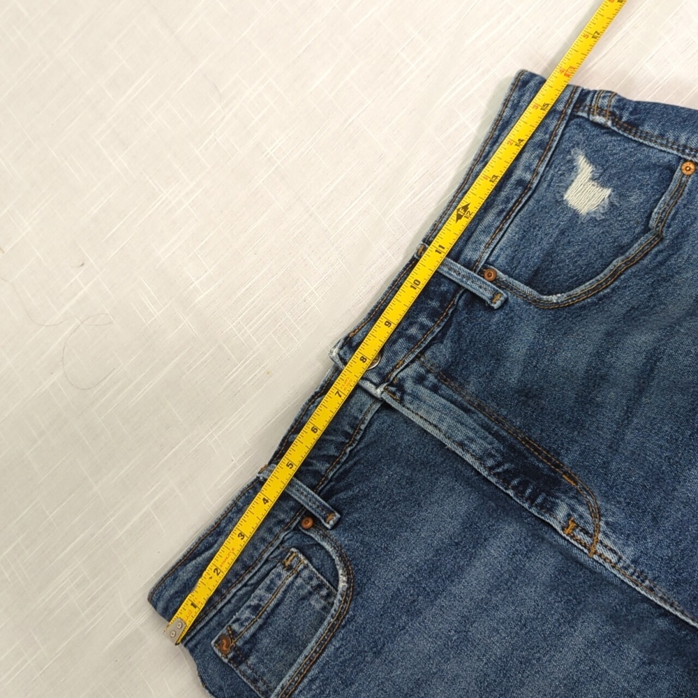 Denizen Levi's high-rise shorts, jean denim cut offs, women's size 10 / 30 - Picture 9 of 15